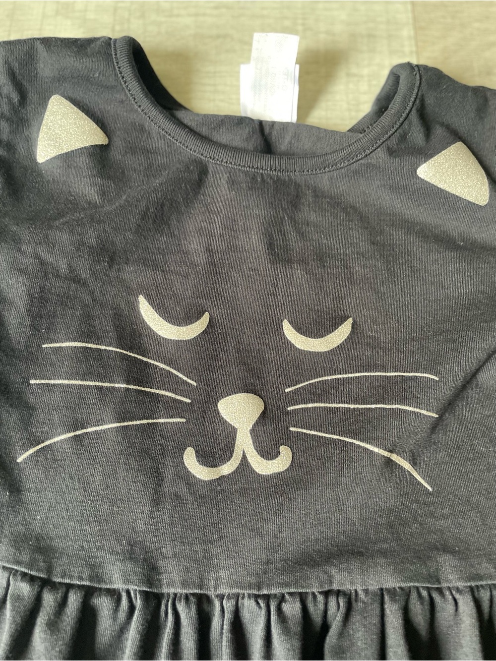 Hanna Andersson Black Cat Cotton Dress